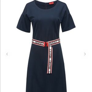 NWOT Hugo Boss Tulip-Sleeve Jersey Dress